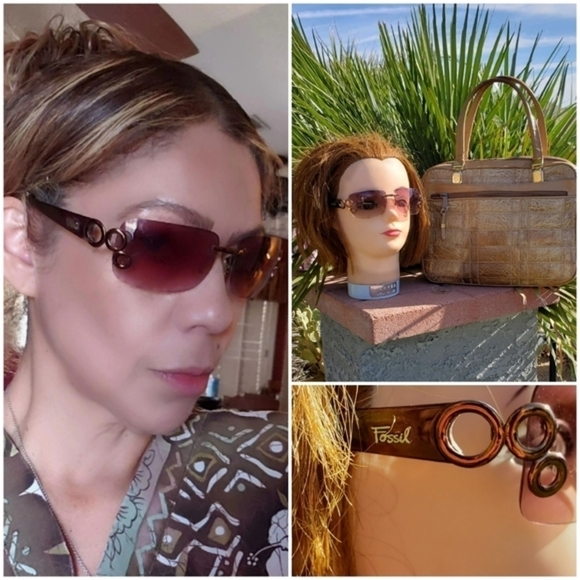 😩SOLD 1960s bag and a vintage fossil‎ sunglasses - Picture 3 of 11